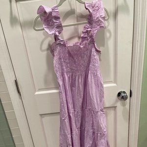 Extremely Rare Lilac Gingham Ellie Nap Dress Small